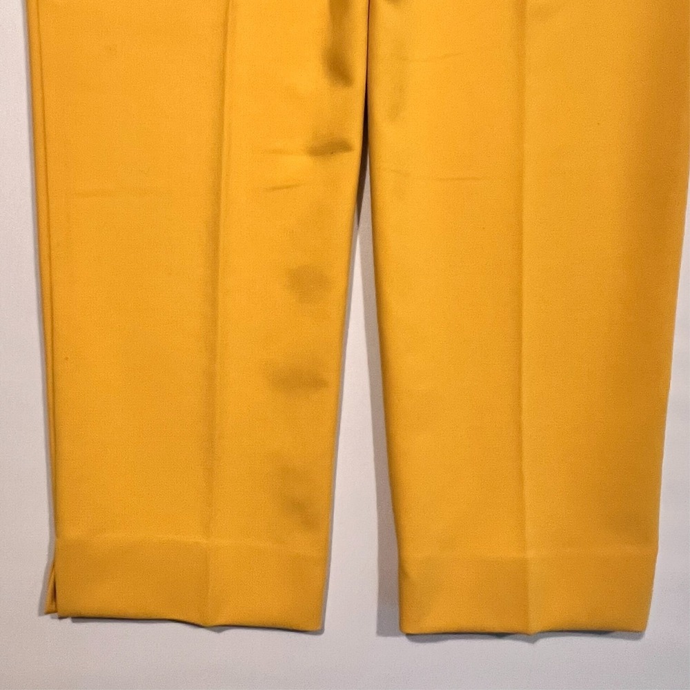 Talbots Signature Dress Pants Trousers Yellow Career Business Women's 14 NWT - Picture 14 of 14